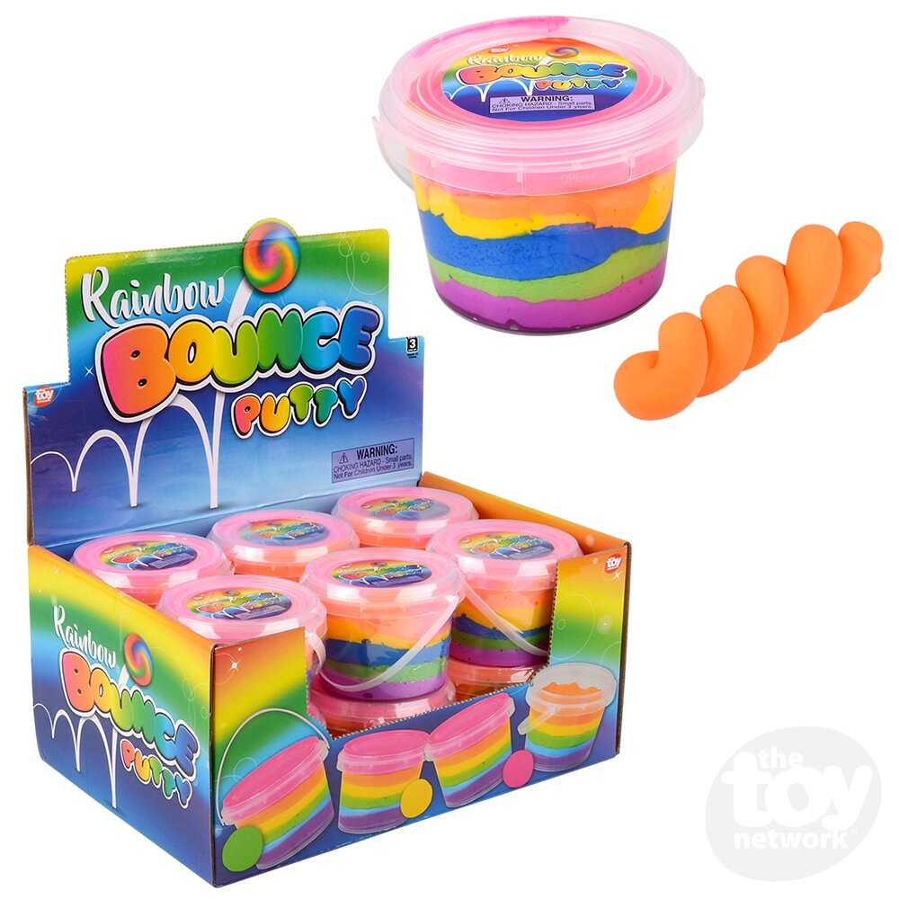 4"X3" RAINBOW PUTTY Toy Network TSK-RBPUT

