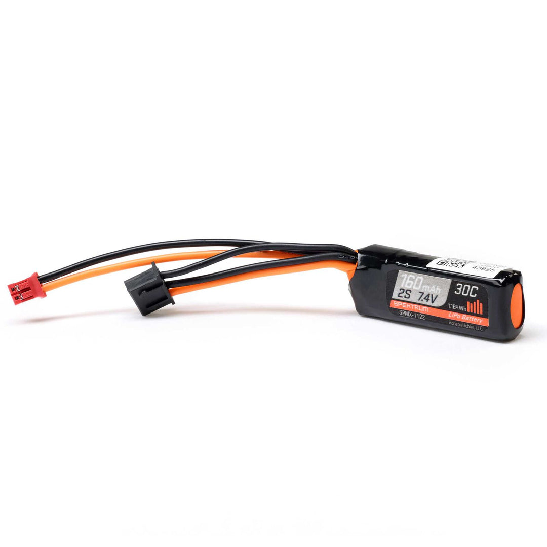 7.4V 160mAh 2S 30C LiPo Battery: PH2.0 Spektrum SPMX-1122 SCX30
