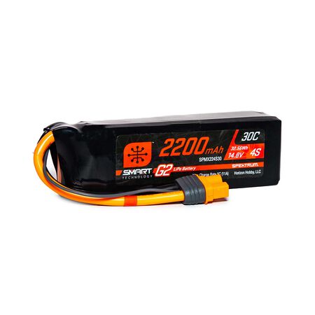 2200mAh 4S 14.8V Smart G2 LiPo 30C; IC3 Spektrum SPMX224S30
