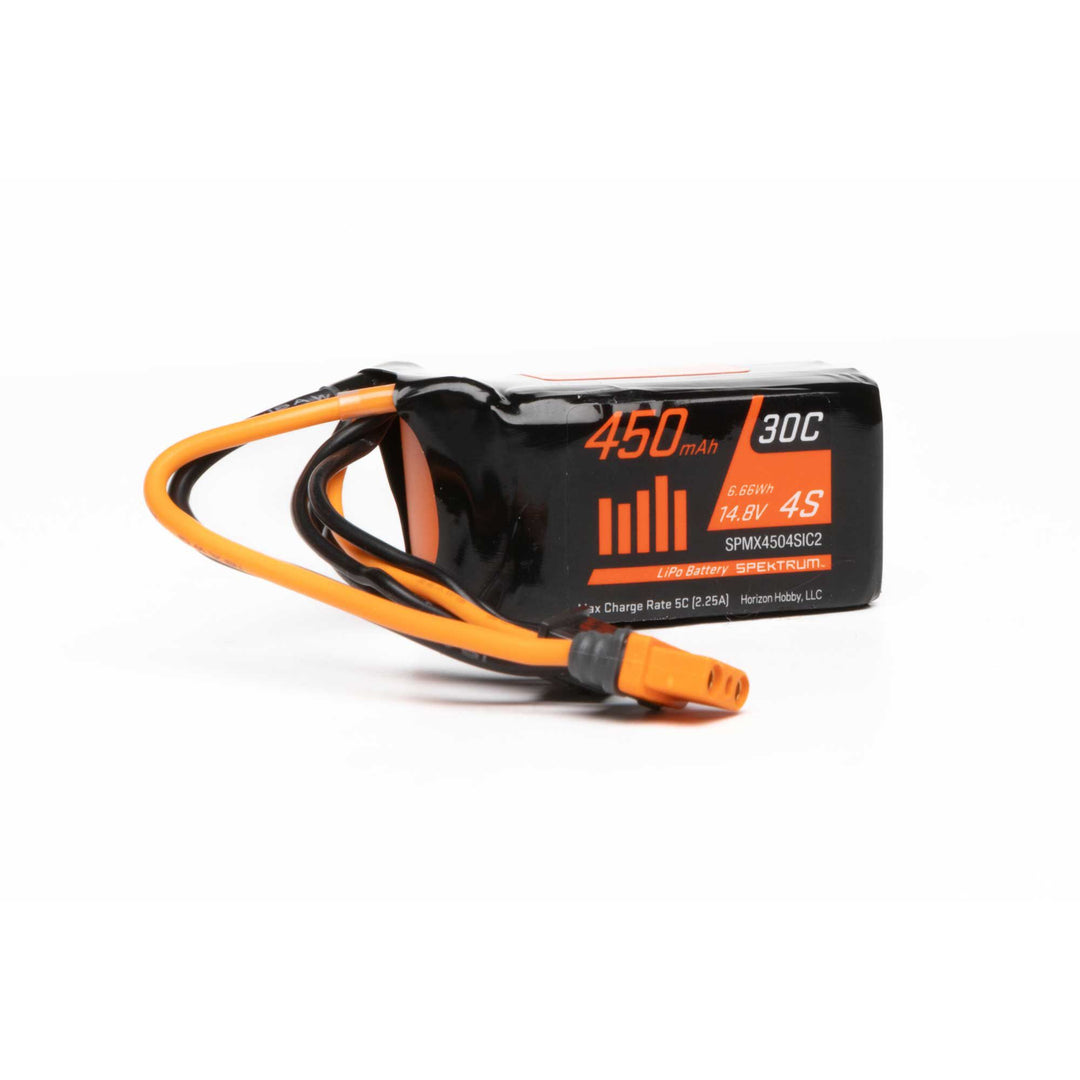 14.8V 450mAh 4S 30C LiPo Battery: IC2 Spektrum SPMX4504SIC2
