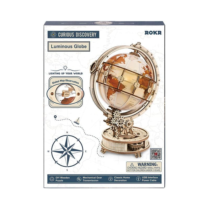 Classic 3D Wood Puzzles; Luminous Globe Robotime ST003