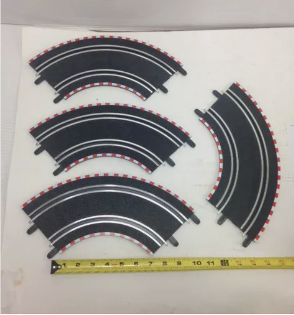 1/43 SCX 90°  Compact Standard Curve Track (4) SCX #31060, SCX #70090, #5831B, #31380