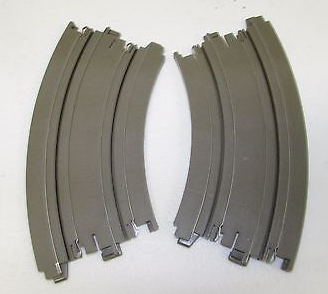 9" 1/8 Curve Track (2) brown Auto World #918
