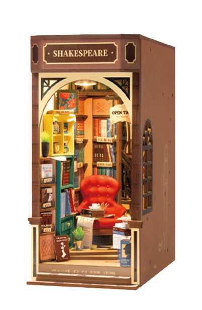 Rolife Bookstore DIY Book Nook Shelf Insert Kit Robotime TGB07