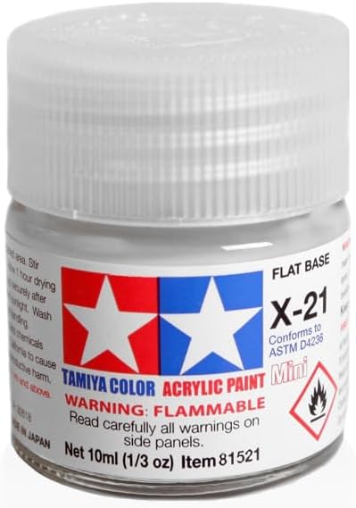 Acrylic Mini X-21 Flat Base