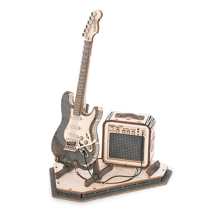 Robotime-ROKR Electric Guitar Model 3D wooden puzzle Robotime TG605K