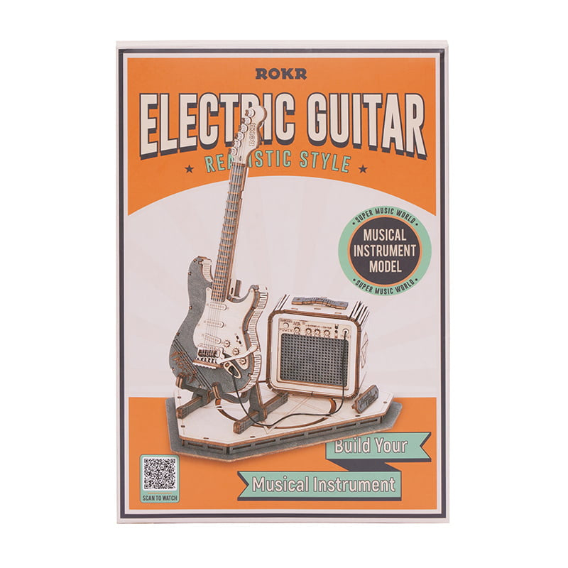 Robotime-ROKR Electric Guitar Model 3D wooden puzzle Robotime TG605K