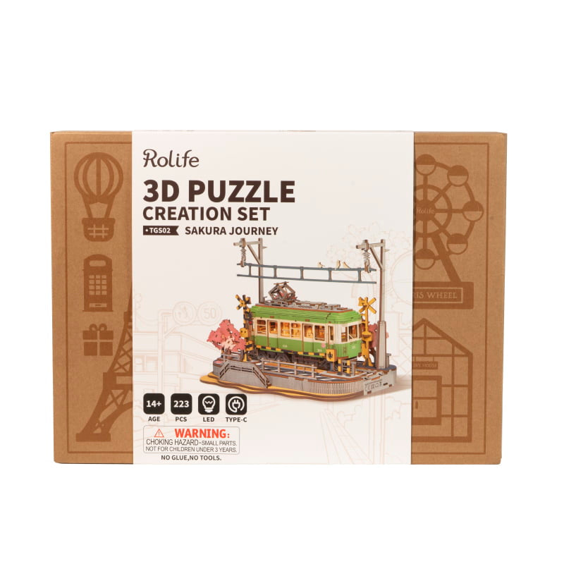 Rolife Sakura Journey 3D Wooden Puzzle Robotime TGS02