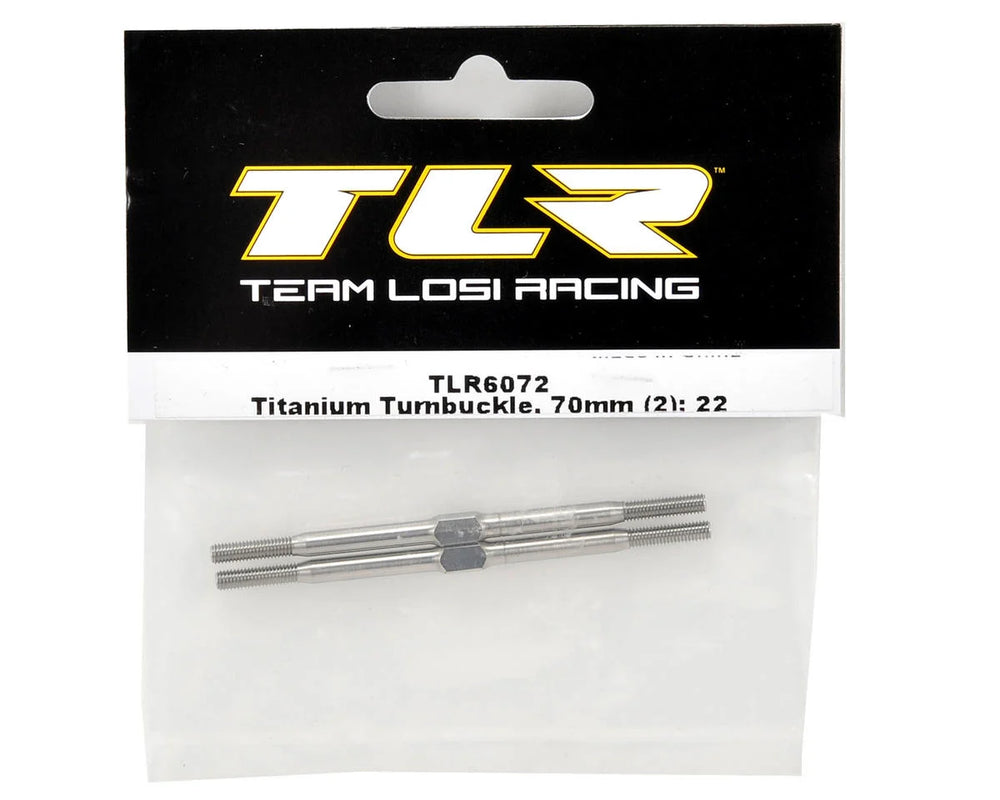 TLR 6072 Titanium Turnbuckle, 70mm (2):
