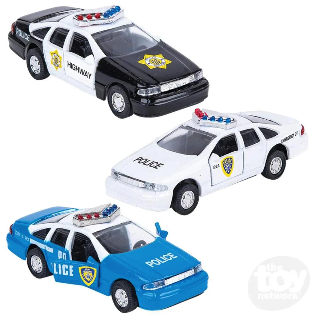 4.5" DIECAST PULLBACK POLICE CAR TVE-POLI4
