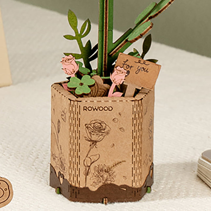 ROWOOD Pink Rose Robotime TW041