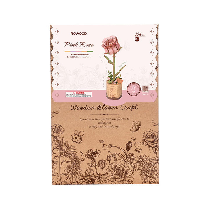 ROWOOD Pink Rose Robotime TW041
