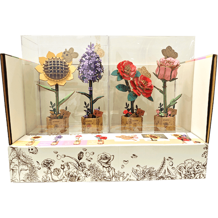 ROWOOD Pink Rose Robotime TW041