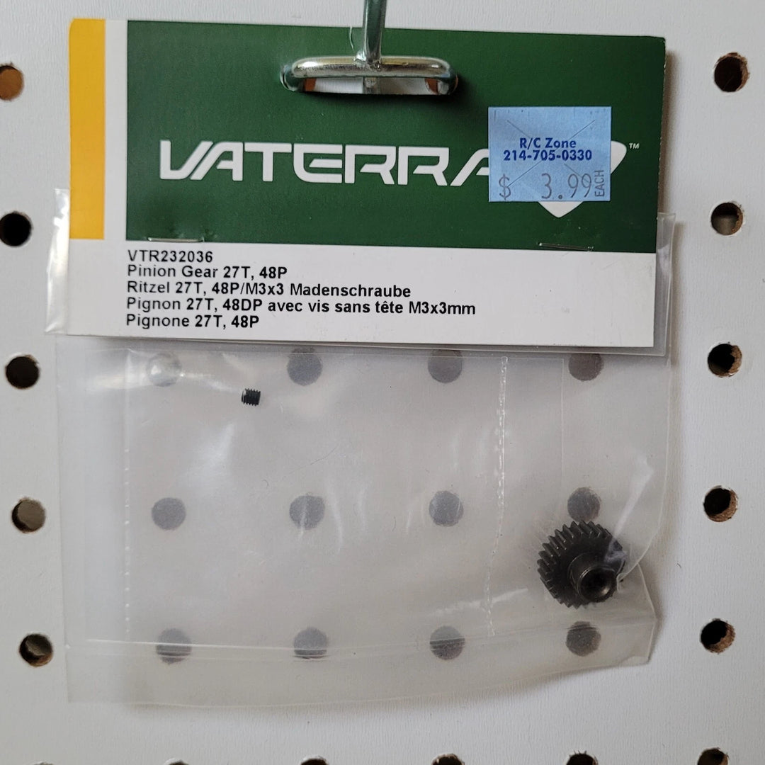 VTR 232036 Pinion Gear 27T, 48P/M3x3 Set S
