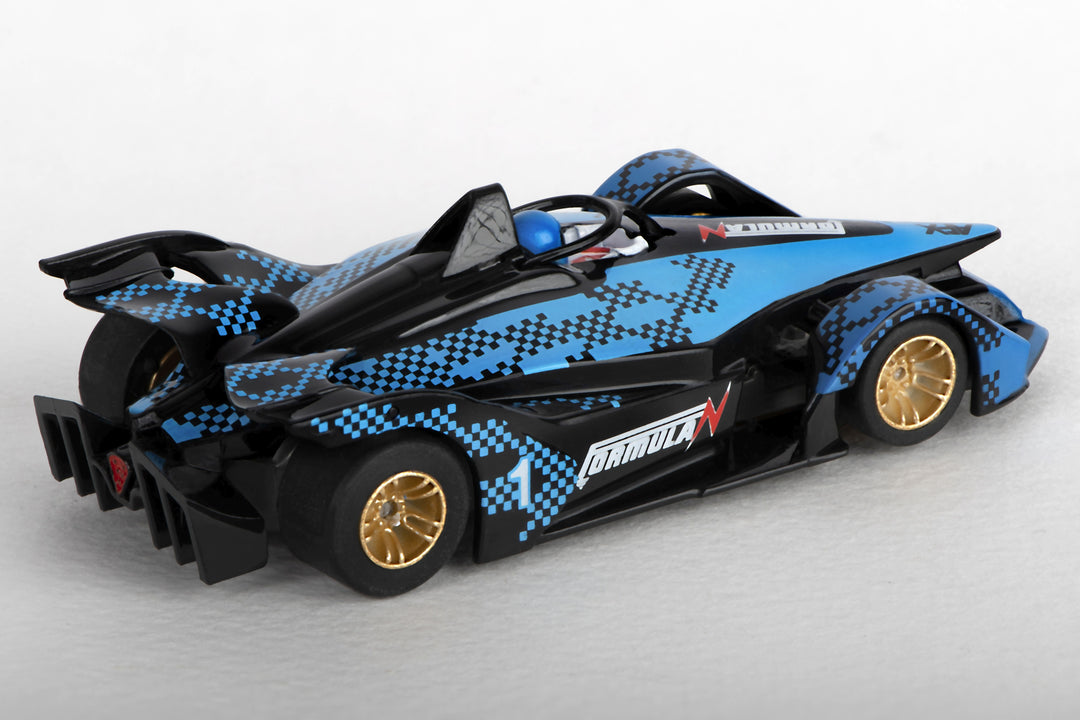 AFX HO Mega G+ Formula N Black & Blue #1 Slot Race Car AFX22039