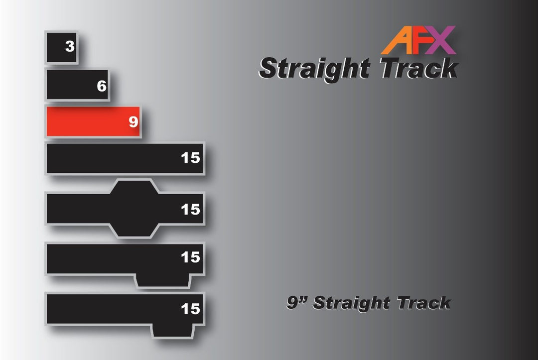 AFX 70601 70601 9" Straight Track (2)