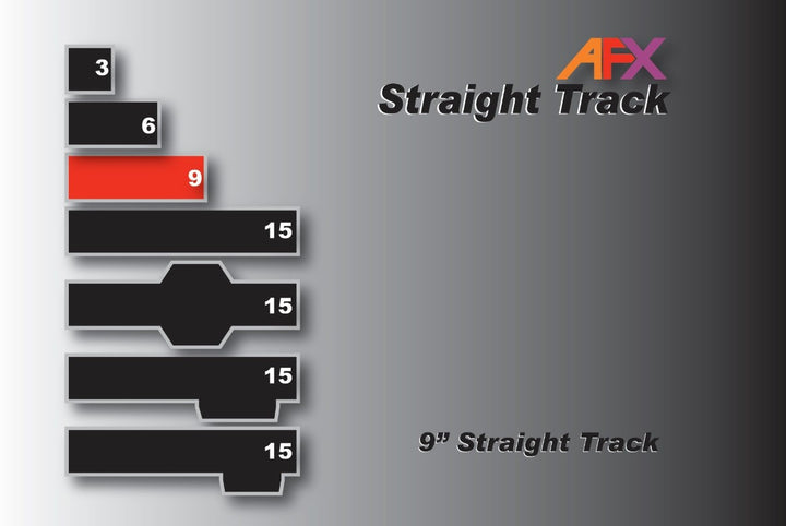 AFX 70601 70601 9" Straight Track (2)
