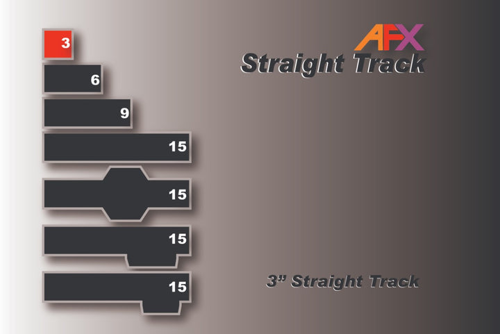 AFX 70607 70607 3" Straight Track (2)