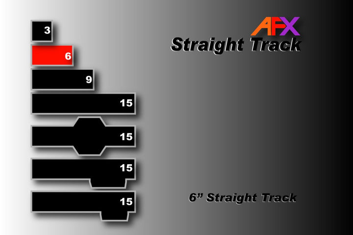 AFX 70608 70608 6" Straight Track (2)