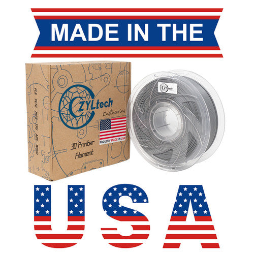 PLA 3D Printer Filament 1.75mm 1kg GRAY ZYLtech Engineering FMT-PLA-GRY