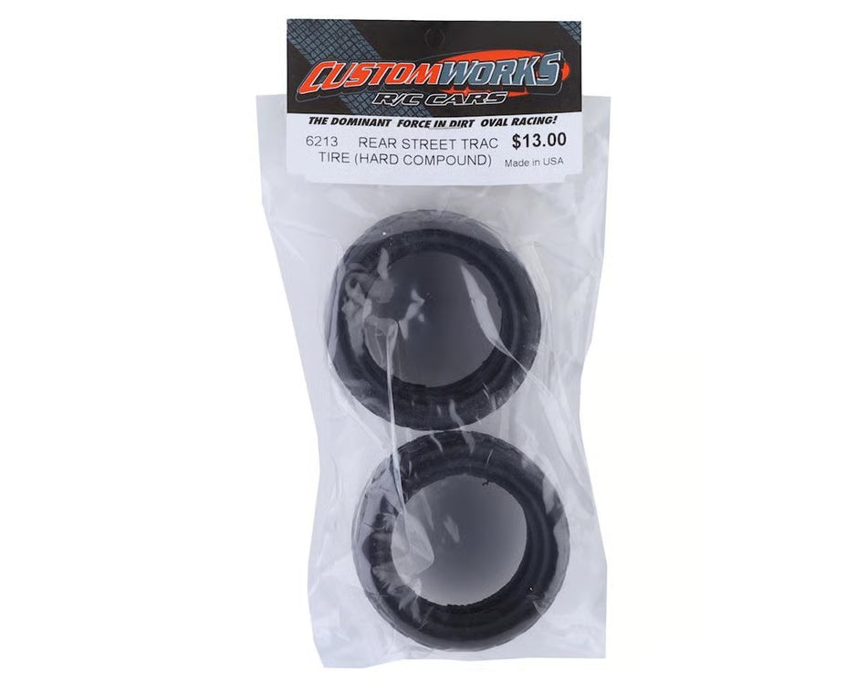 Custom Works Street-Trac Dirt Oval Rear Tires (2) (Hard)