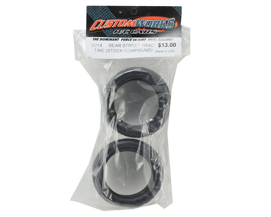 Custom Works Street-Trac Dirt Oval Rear Tires (2) (Standard)