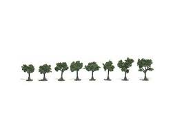 Woodland Scenics Ready-Made Tree, Medium Green .75 - 1.25" (8) WOOTR1501
