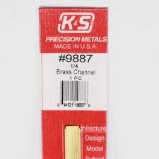K+S9887 Brass Channel 1/4