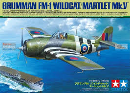 Tamiya 1/48 Grumman FM-1 Wildcat/Martlet Mk.V Plastic Model Kit TAM61126