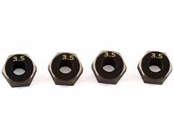 Samix SCX24 Brass Hex Adapter (4) (3.5mm) (1g) SAMSCX24-4063-3.5