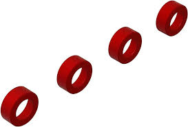 ARRMA Aluminum Suspension Arm End Cap, Red (4) ARA330593
