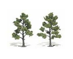 Woodland Scenics Ready-Made Tree, Light Green 5-6" (2) WOOTR1512