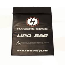 Racers Edge Lipo Safe Sack (300mm x 220mm) Holds (2) 4s Batteries RCE2103