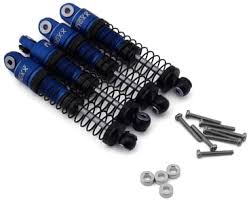 NEXX Racing SCX24 45mm Aluminum Oil-Filled Threaded Shocks (Blue) (4) NX-426-BL