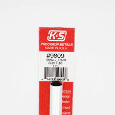 K+S 9809 Round Aluminum Tube 10mm x .45 mm