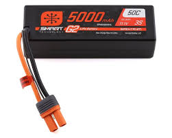 5000mAh 3S 11.1V Smart G2 LiPo 50C Hard Case; IC5 SPMX53S50H5