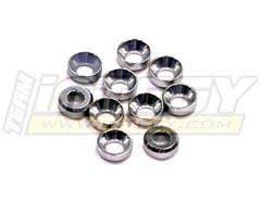 C23038SILVER Alloy Concave Washer 3mm (10)