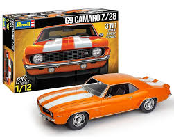 Revell 1969 Chevy Camaro 3-N-1 1/12 Scale Plastic Model Kit RMX12812