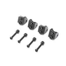 LOSI Lower 4-link Mount Set,Aluminum, Black(4):Mini LMT LOS314006