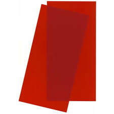 evergreen sheet styrene .010x6x12 red transparent