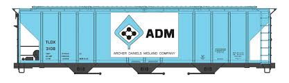50' Pullman-Standard PS2-CD 4427 3-Bay Covered Hopper - Ready to Run -- Archer-Daniels-Midland #3108 Walthers Mainline WAL910-49400
