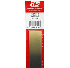 K+S 8243 Brass Strip .032x3/4