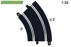 Curve R2 track 2pk 45deg Scalextric HRNC8206