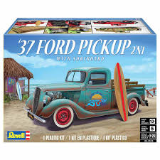 Revell 1/25 Scale 1937 Ford Pickup 2-in-1 Model Kit w/Surfboard RMX854516