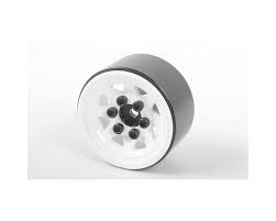 RC4WD 1/18 Gelande II Stamped Steel 1.0'' Stock Beadlock Wheels (White) (4) RC4ZW0111