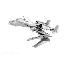 Fascinations Metal Earth A-10 Warthog Airplane 3D Metal Model Kit FSC109