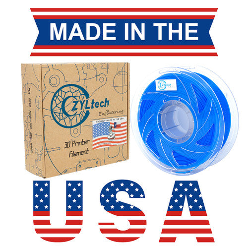 PLA 3D Printer Filament 1.75mm 1kg FLUORESCENT BLUE ZYLtech Engineering FMT-PLA-FLBL