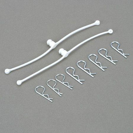Body Klip Retainers, White (2)