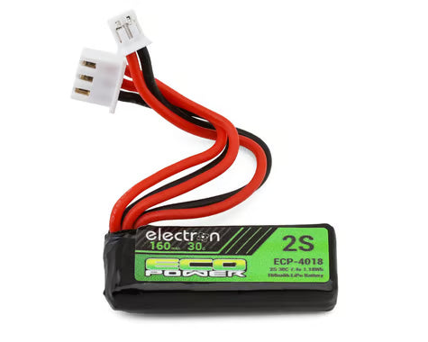 EcoPower "Electron" 2S 30C LiPo Battery Pack (7.4V 160mAh) ECP-4018 Axial® SCX30™
