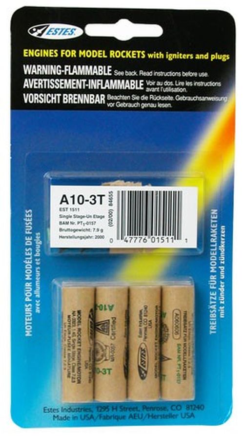 Estes 1511 A10-3T Mini engines (4)